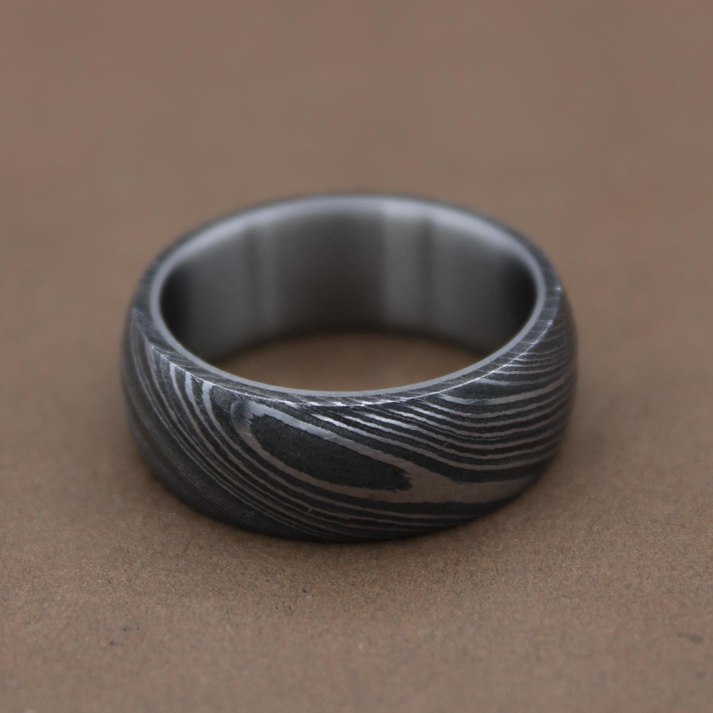 Unique Titanium Damascus Random Pattern Handcrafted Titanium Ring For Men Anniversary Gift Colorful Titanium Heat Anodized Valentines Gift My Store