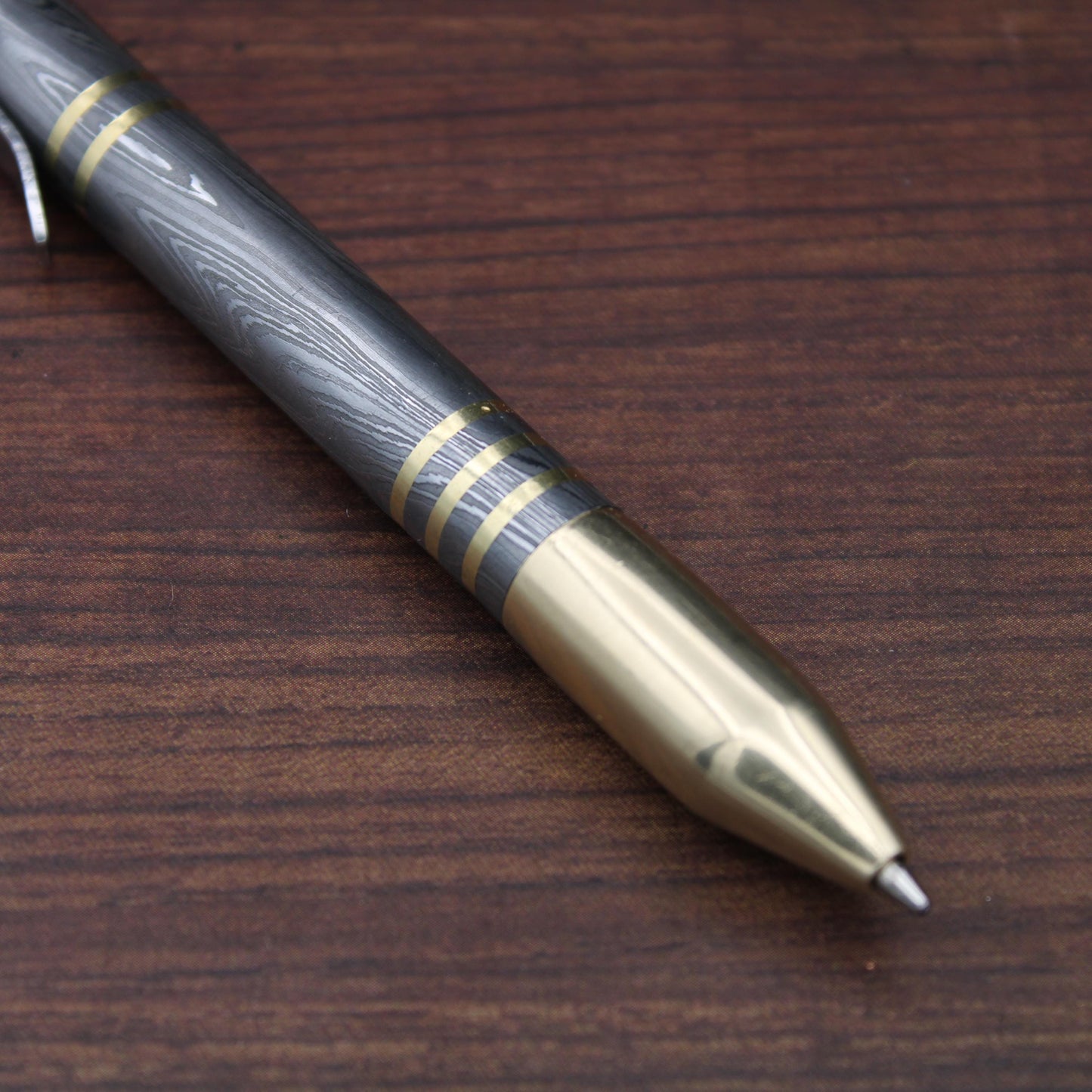 Damascus Steel Ballpoint Pen, Handmade Damascus Vintage Pen, Damascus Steel Pocket Clipper Pen, Custom Pen Retirement Gift, Groomsmen Gift. My Store