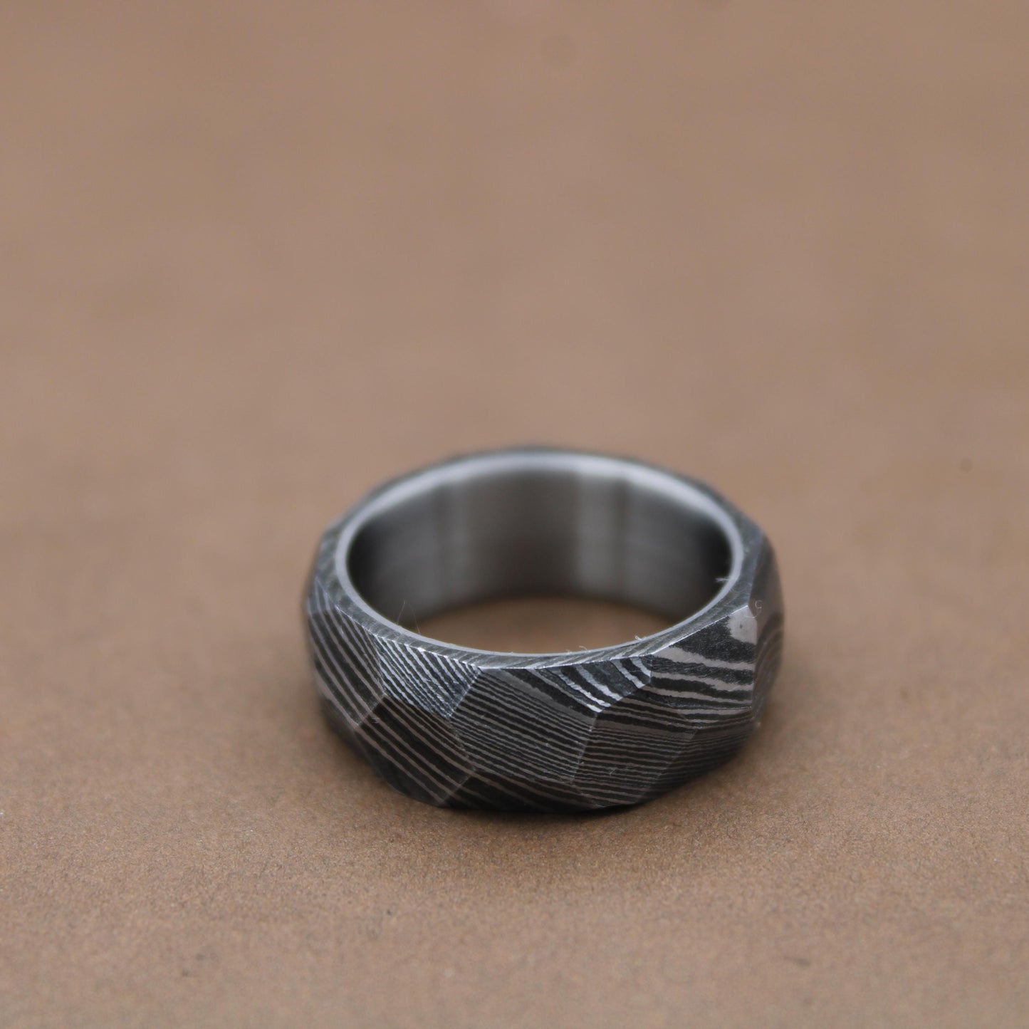 Unique Titanium Damascus Random Pattern Handcrafted Titanium Ring For Men Anniversary Gift Colorful Titanium Heat Anodized Valentines Gift My Store