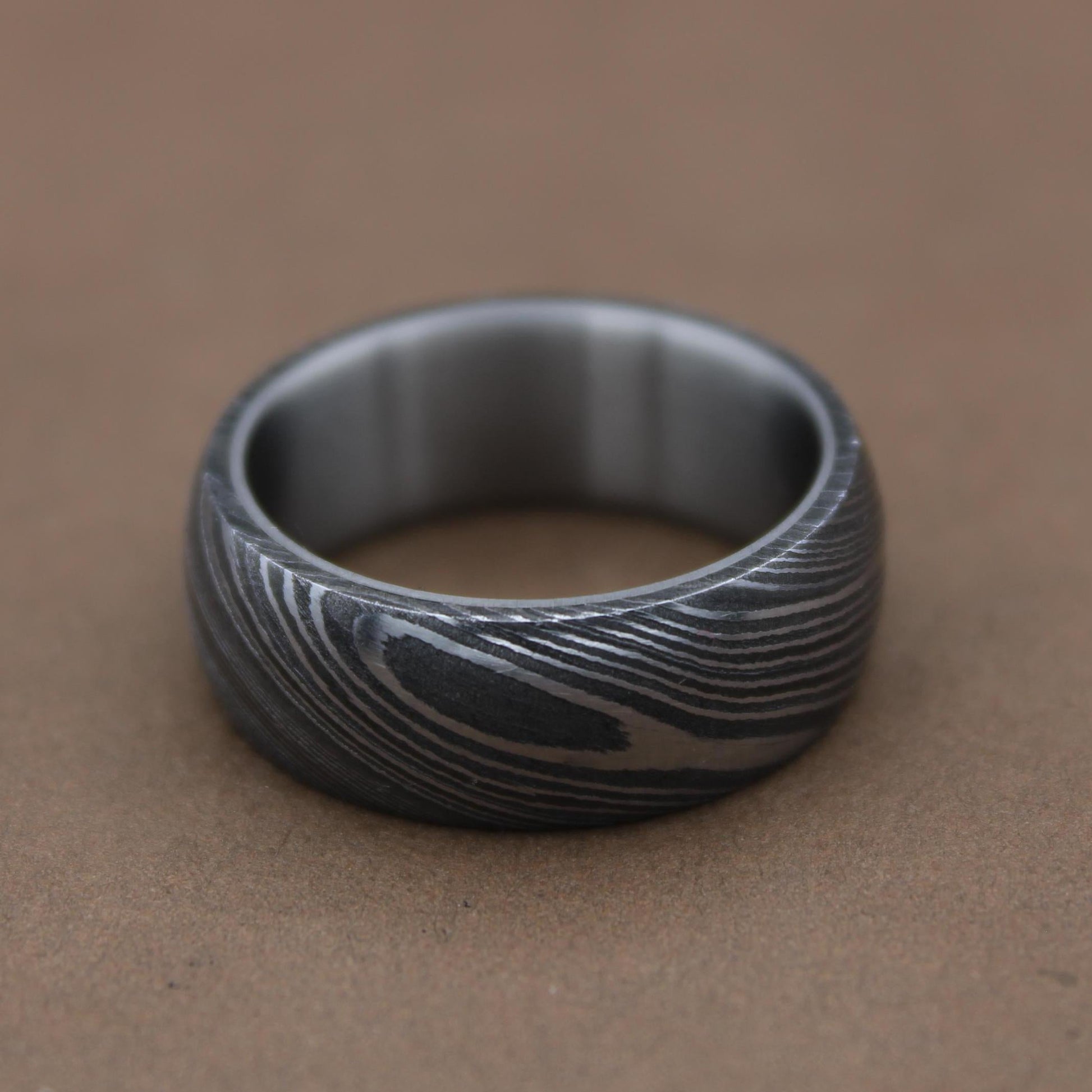 Unique Titanium Damascus Random Pattern Handcrafted Titanium Ring For Men Anniversary Gift Colorful Titanium Heat Anodized Valentines Gift My Store