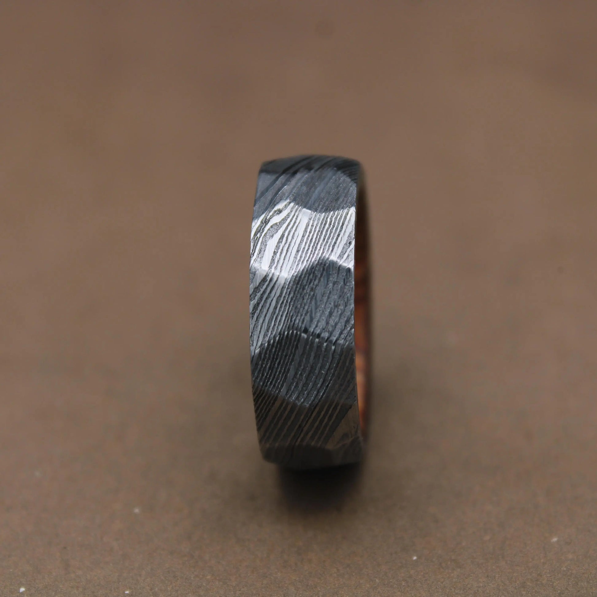 Damascus Steel Rock Hammered Ring, Twist Damascus steel Ring Handmade Damascus Ring Men Wedding Band Engagement Ring Gift for Him, Mens Ring My Store