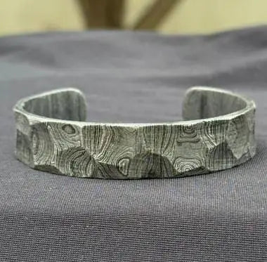 Damascus Hammered Bangle Hand Forged Steel Cuff Bracelet Viking Modern Jewelry Anniversary gift Unique Bracelet for Him Damascus Oath Ring My Store