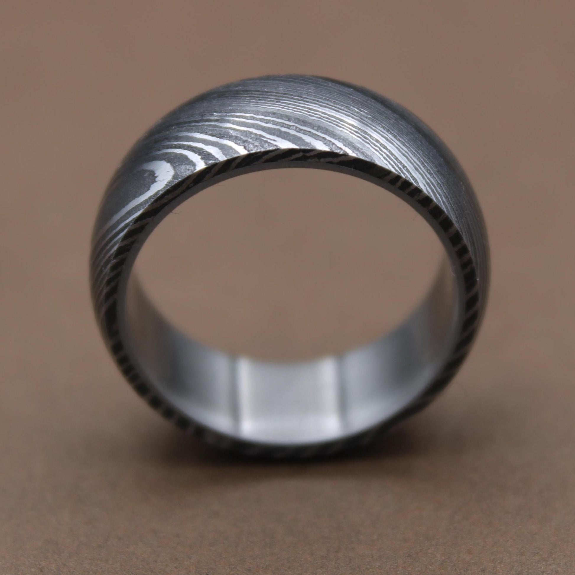 Unique Titanium Damascus Random Pattern Handcrafted Titanium Ring For Men Anniversary Gift Colorful Titanium Heat Anodized Valentines Gift My Store
