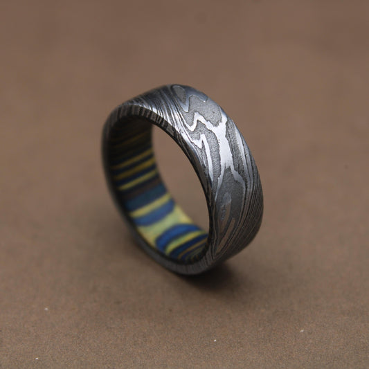 Damascus ring men, Valentines day ,valentines day gift , Damascus Rings, Wedding Band, Men Ring, Wedding Ring, Personalized Ring, Woman Ring My Store