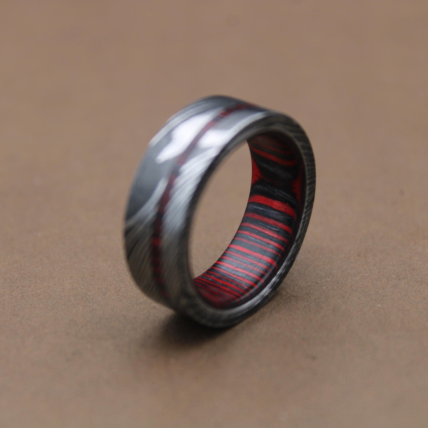 Damascus Steel Wedding Band For Men Wooden Ring For Women Damascus Steel Promise Ring For Men Ring Gift For Men Engagement Ring Gift For Her My Store