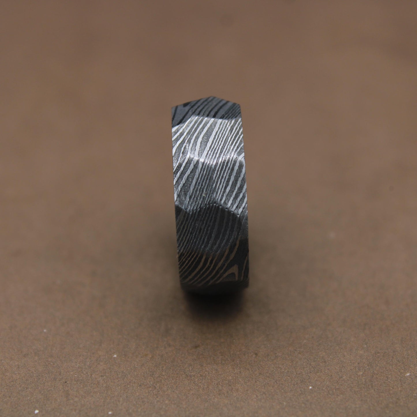 Hammered Damascus Ring, Mens Wedding Band, Distressed Rustic Finish, Hammered Ring For Mens Wedding Band, Womens Wedding Band, Proposal Ring Metalic Crafts