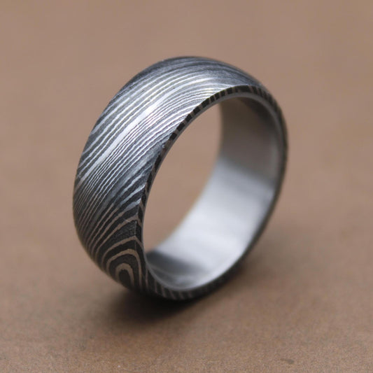 Unique Titanium Damascus Random Pattern Handcrafted Titanium Ring For Men Anniversary Gift Colorful Titanium Heat Anodized Valentines Gift My Store