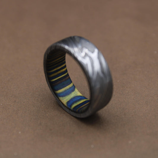 Damascus ring men, Valentines day ,valentines day gift , Damascus Rings, Wedding Band, Men Ring, Wedding Ring, Personalized Ring, Woman Ring My Store