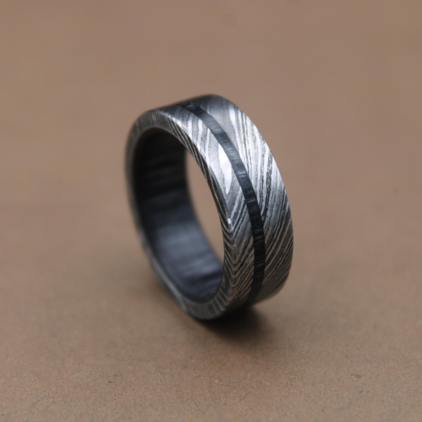 Damascus Steel Wedding Band For Men Wooden Ring For Women Damascus Steel Promise Ring For Men Ring Gift For Men Engagement Ring Gift For Her My Store