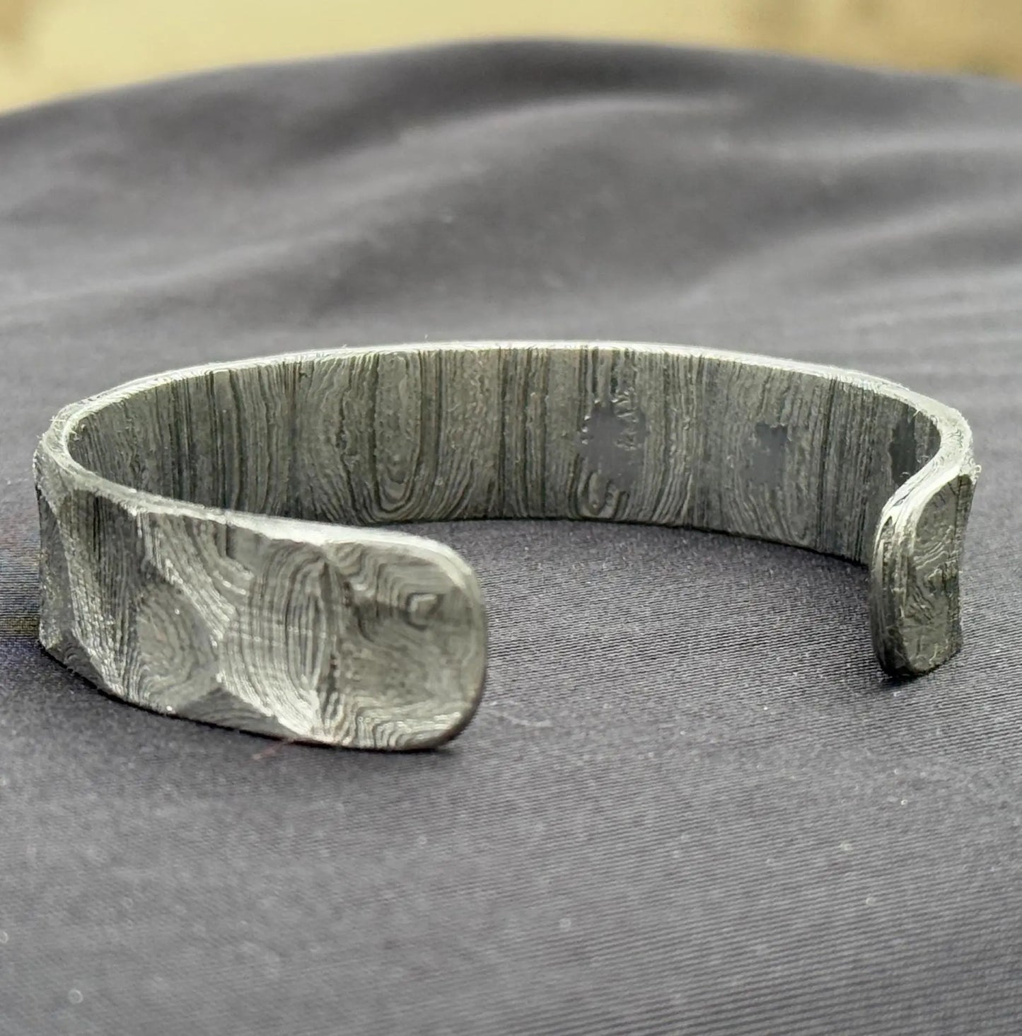 Damascus Hammered Bangle Hand Forged Steel Cuff Bracelet Viking Modern Jewelry Anniversary gift Unique Bracelet for Him Damascus Oath Ring My Store