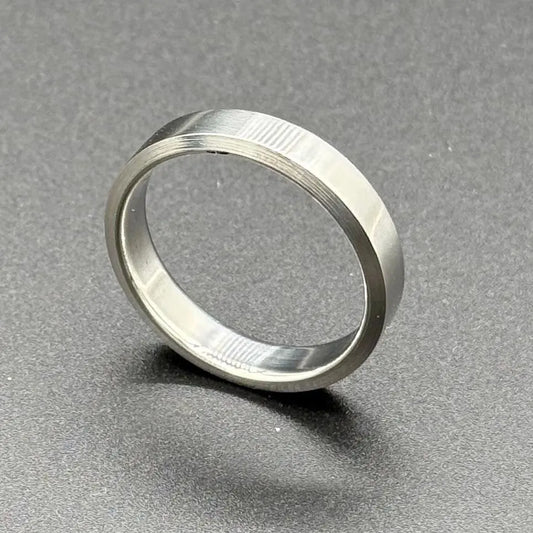 Simple Titanium Ring, Classic Wedding Band, Mens Modern Ring, Womens Personalized Ring, Titanium Minimalist Ring, 5th Anniversary Gift My Store