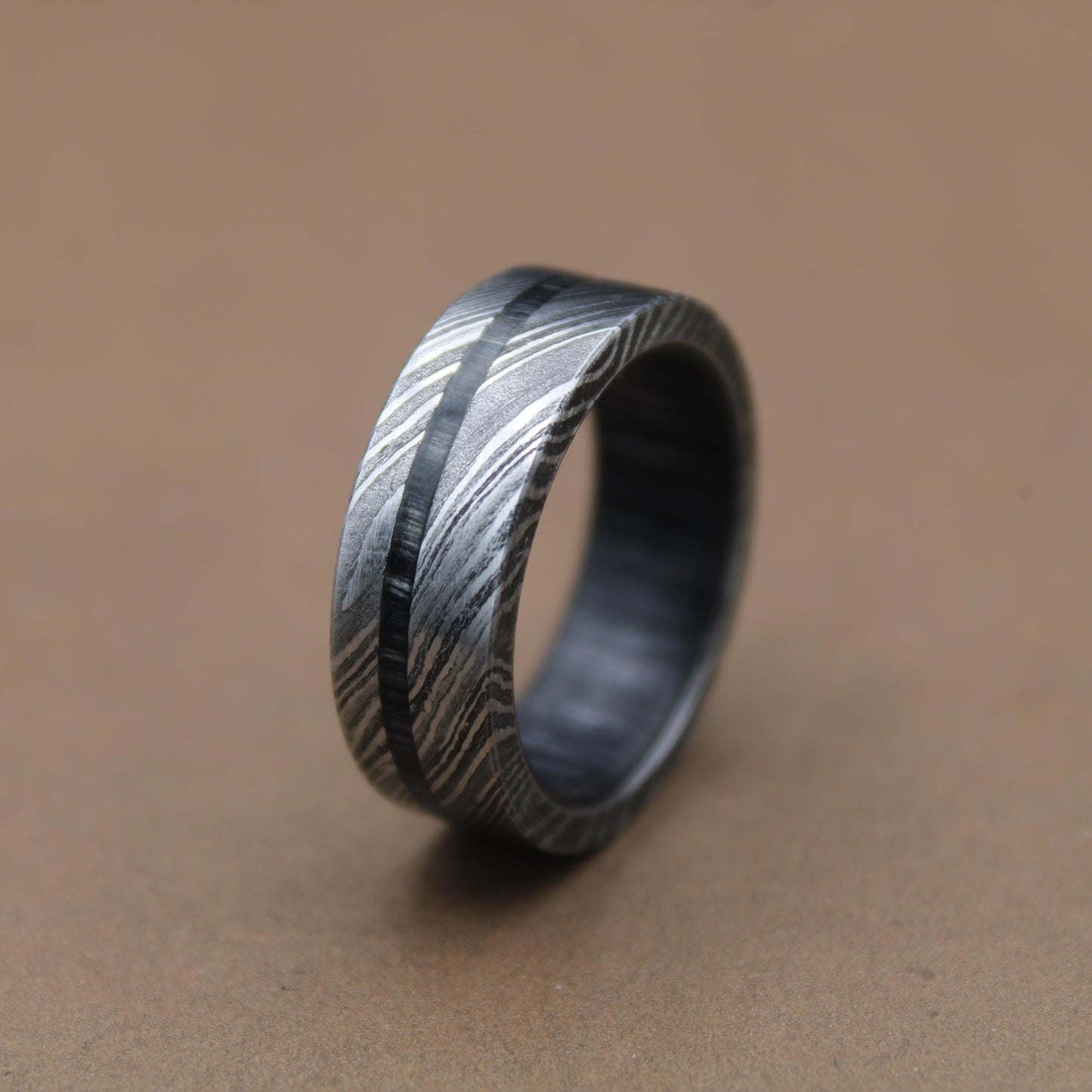 Damascus Steel Wedding Band For Men Wooden Ring For Women Damascus Steel Promise Ring For Men Ring Gift For Men Engagement Ring Gift For Her My Store