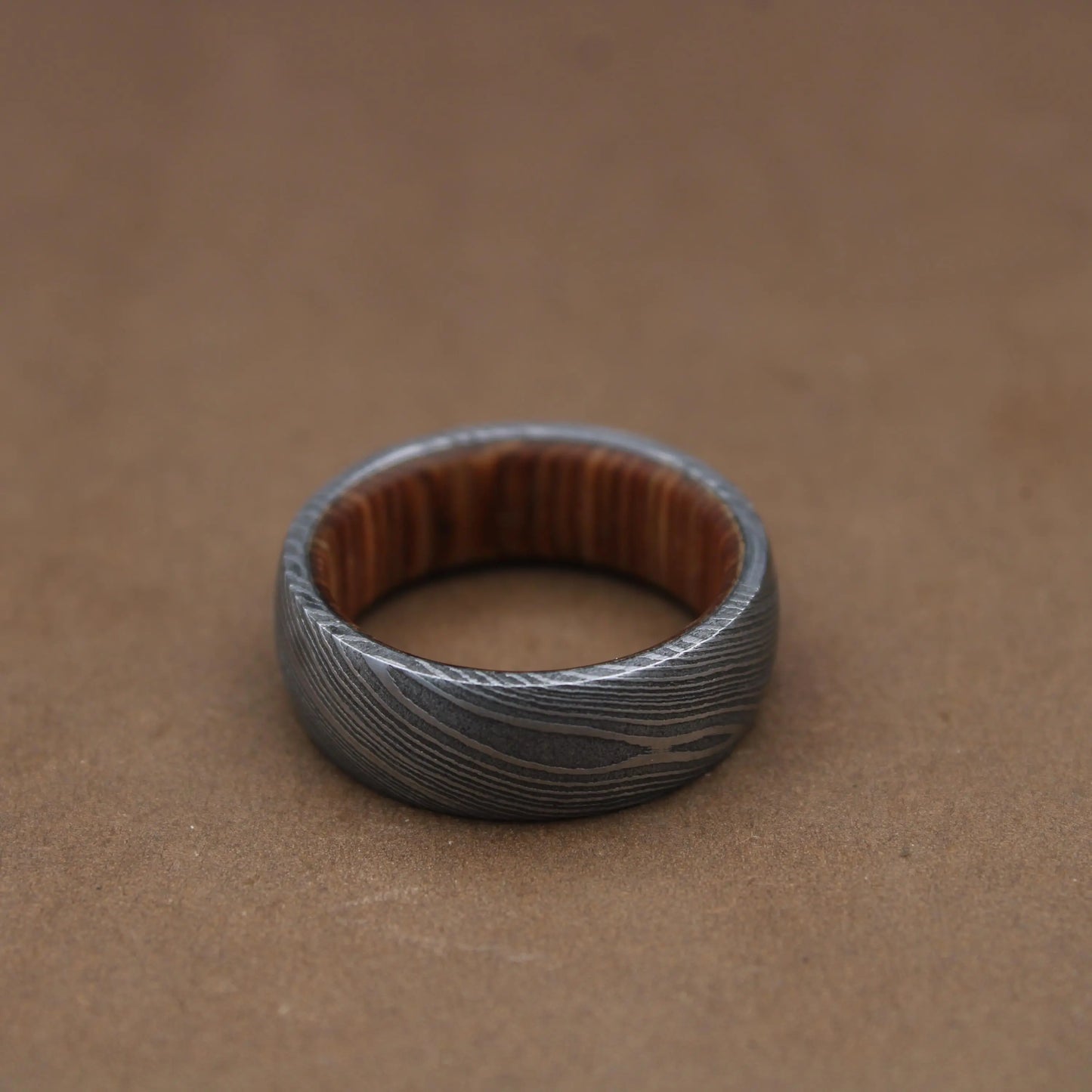 Damascus Steel Whiskey Barrel Ring Man Ring Wood Wedding Ring Man Promise Ring Damascus Steel Ring Man Ring Engagement Ring Man Wedding Band My Store