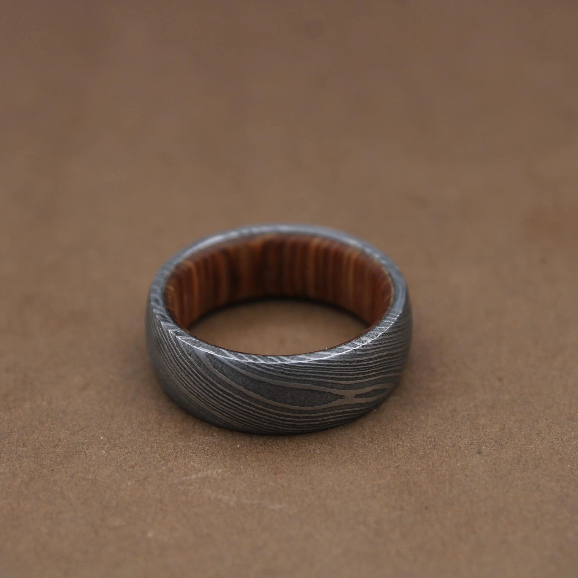 Damascus Steel Whiskey Barrel Ring Man Ring Wood Wedding Ring Man Promise Ring Damascus Steel Ring Man Ring Engagement Ring Man Wedding Band My Store